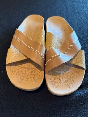 OLUKAI Kipe'a 'Olu Sahara Slide Sandals Women's Size 9